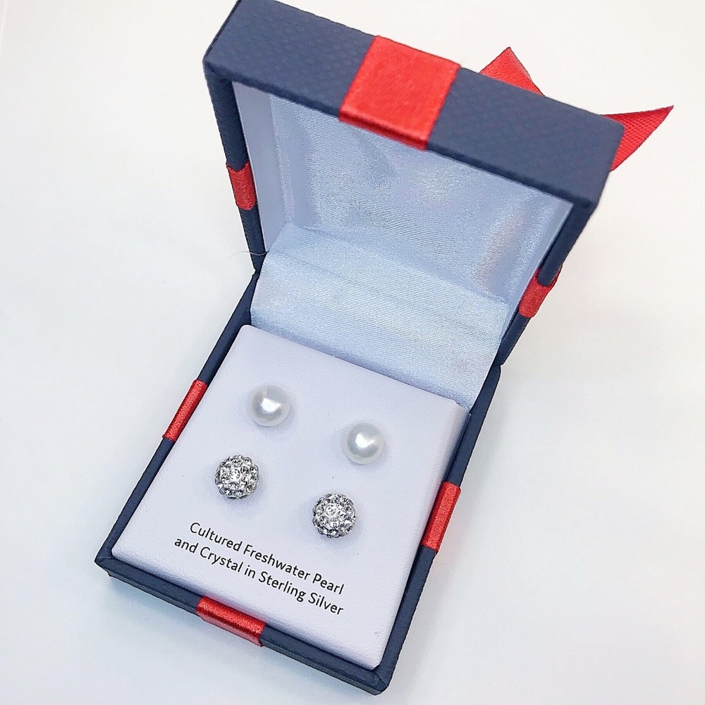 Pearl & Cristal Earrings